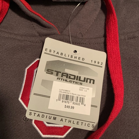 new with tags oklahoma sweatshirt ou - Picture 2 of 2
